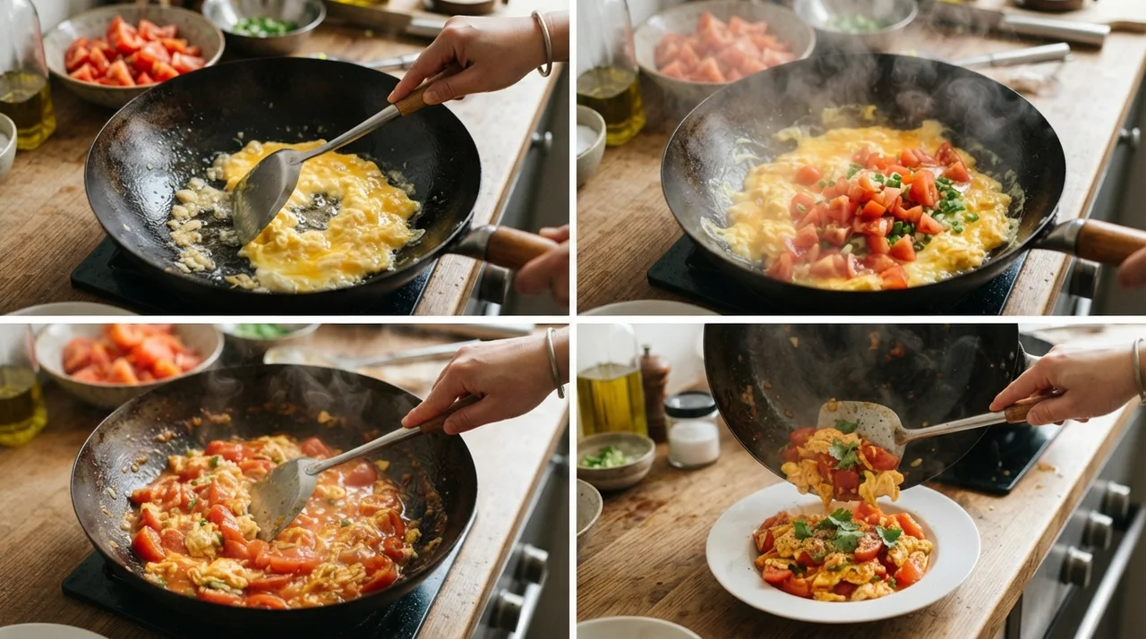 맛있게 혈당 잡는 무설탕 토마토 스크램블 레시피