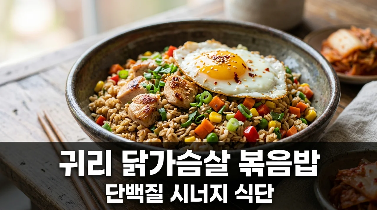 복합 탄수화물 귀리 닭가슴살 볶음밥 단백질 시너지 식단 가이드