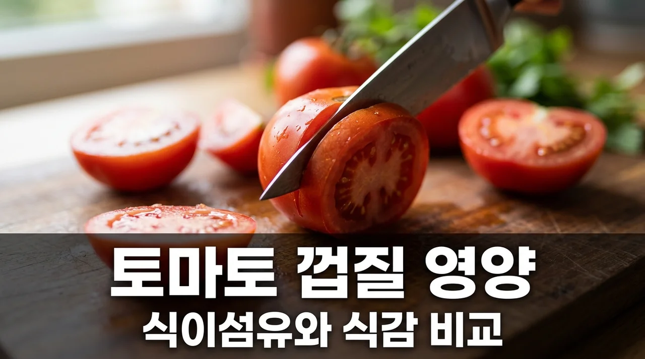 토마토 껍질 영양과 식감 차이: 벗겨 먹을까 그냥 먹을까?