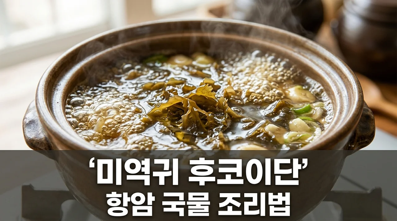 미역귀 후코이단 추출 국물 조리법! 항암 점질물 제대로 우려내는 꿀팁