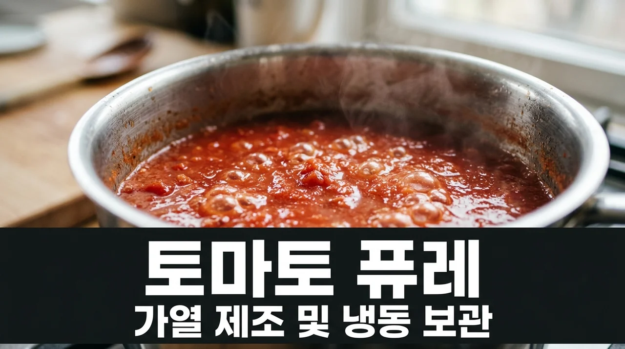 무가당 토마토 퓨레 가열 제조 공정 및 장기 냉동 보관법 총정리