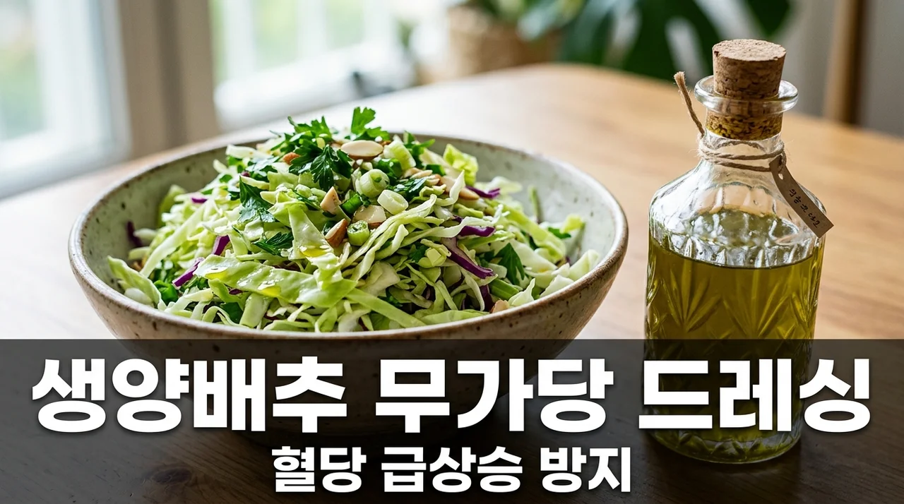 생양배추 샐러드 무가당 드레싱으로 혈당 급상승 완벽 방지법