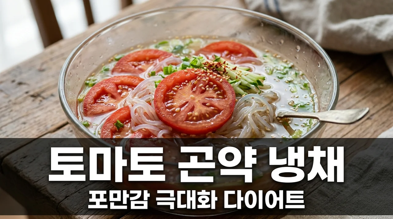 토마토 곤약 냉채 다이어트 포만감 지수 높여 칼로리 폭파하는 법