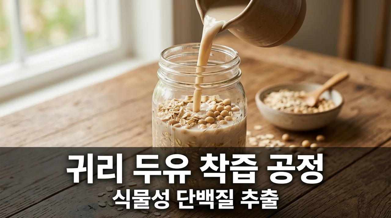무가당 식물성 단백질 귀리 두유 착즙 제조 공정 가이드