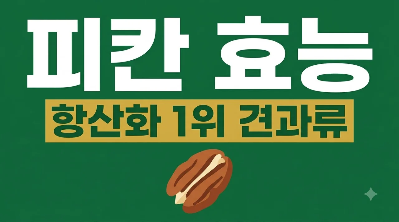 피칸 효능 항산화 성분 풍부한 견과류 여왕 완벽 정리