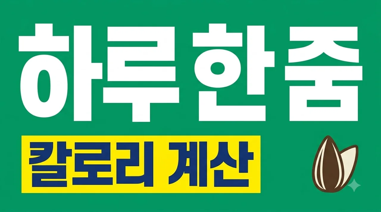 해바라기씨 하루 권장량과 칼로리 고소해도 과식 피하는 법