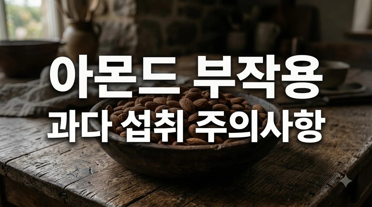 아몬드 부작용 과다 섭취 시 주의할 점 4가지와 하루 권장량