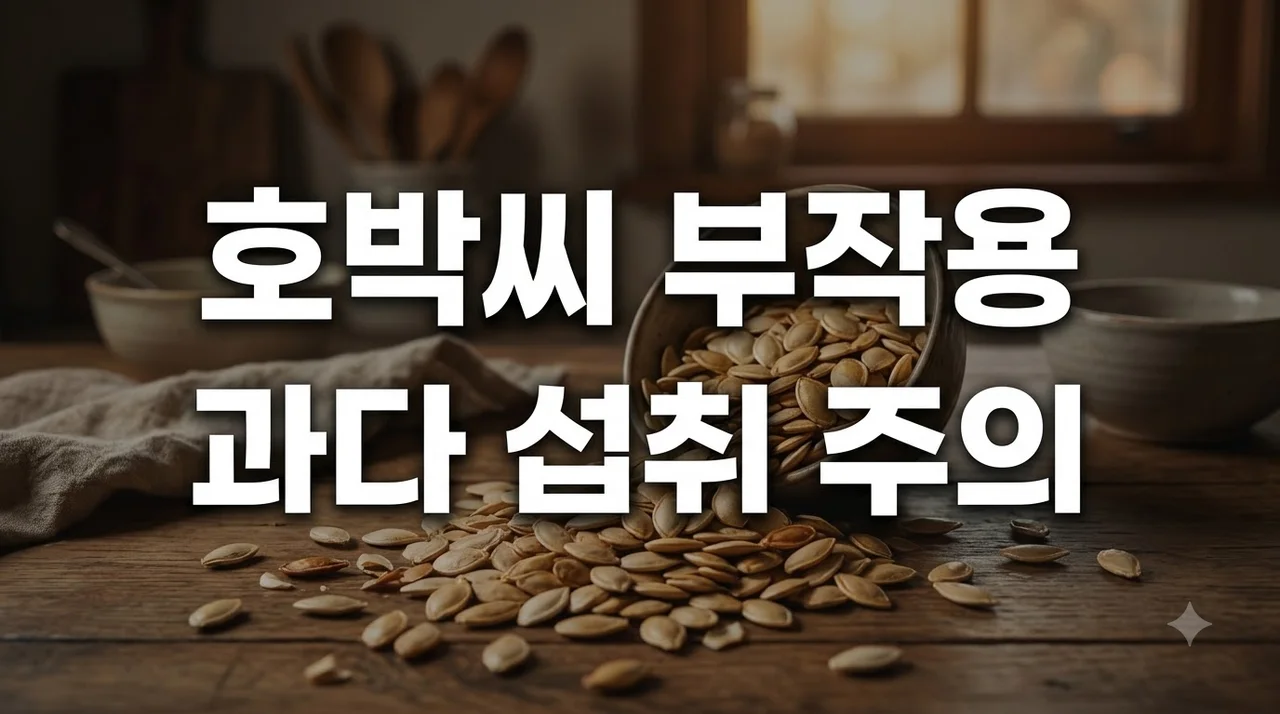 호박씨 부작용, 너무 많이 먹으면 생기는 몸의 변화 4가지와 권장량