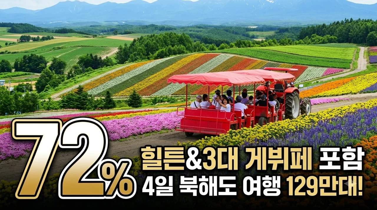 북해도 4일 여행 힐튼 특급호텔과 3대 게뷔페 포함 129만원대