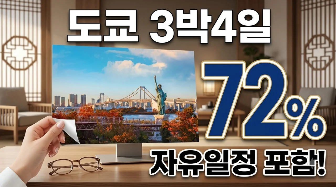 도쿄 3박4일 여행 699,000원 시내호텔 3연박에 자유일정까지