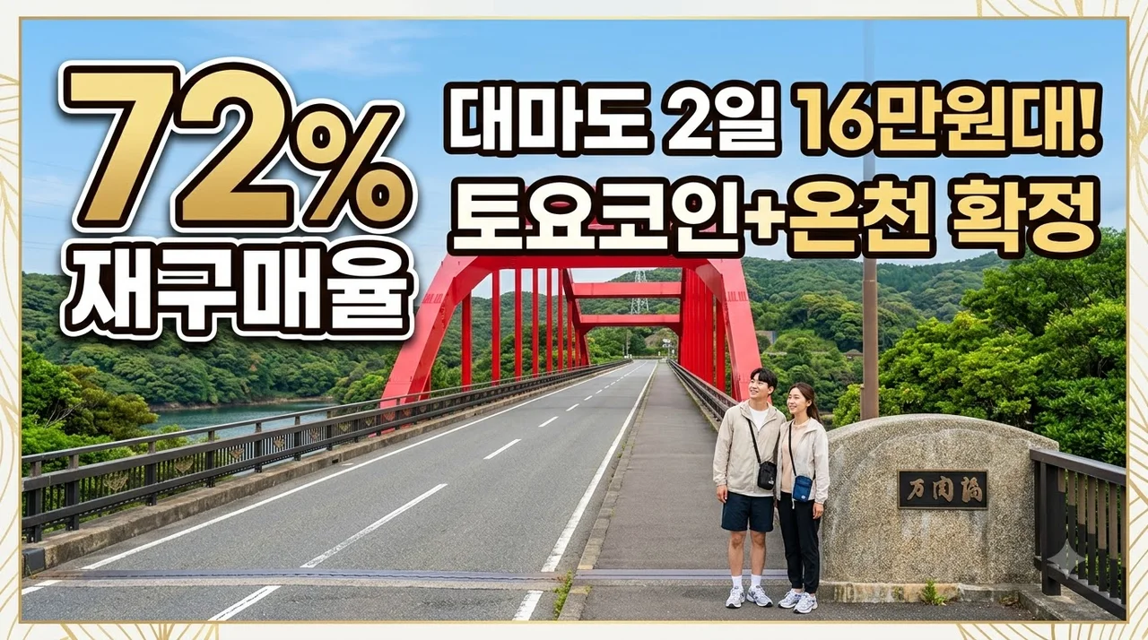 대마도 2일 여행 16만원대! 토요코인 확정과 온천 특전까지