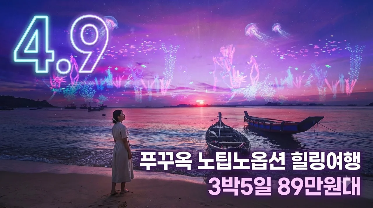 푸꾸옥 3박5일 89만원대 노팁노옵션 힐링여행