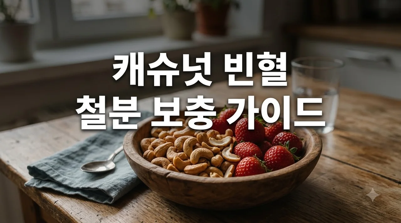 캐슈넛 빈혈 예방 효과! 철분 공급과 흡수율 높이는 꿀조합
